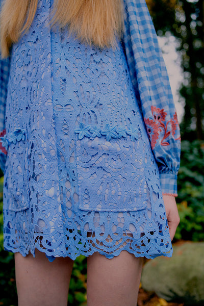 Murielle Shirt Dress - Azure Blue