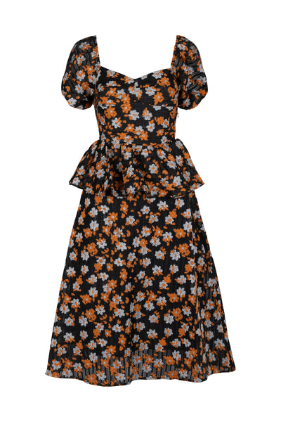 Isobella Long Dress Mandarin Orange
