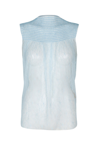 Marie lace top ice blue